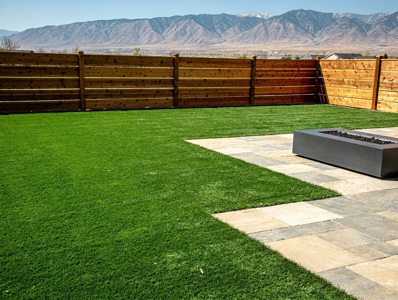 Synthetic turf lawn in Allen TX