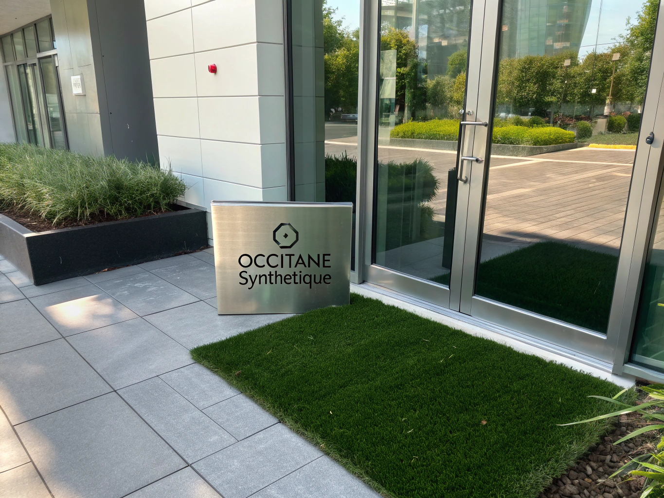 Commercial Office Building Entryway turf in Murphy, TX
