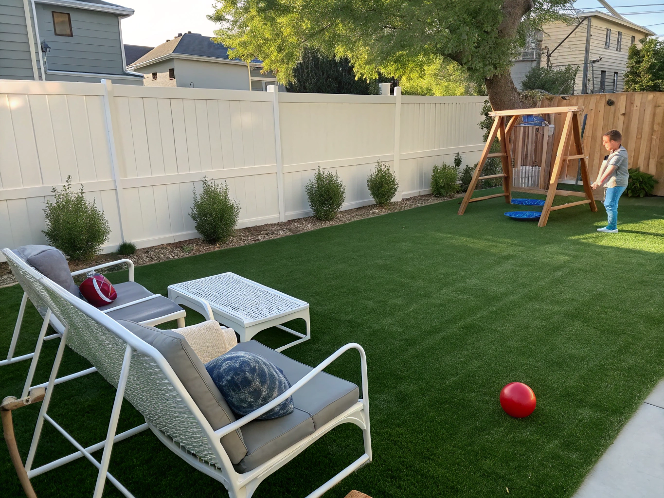 Mud-free residential pet lawn conversion in Sachse TX
