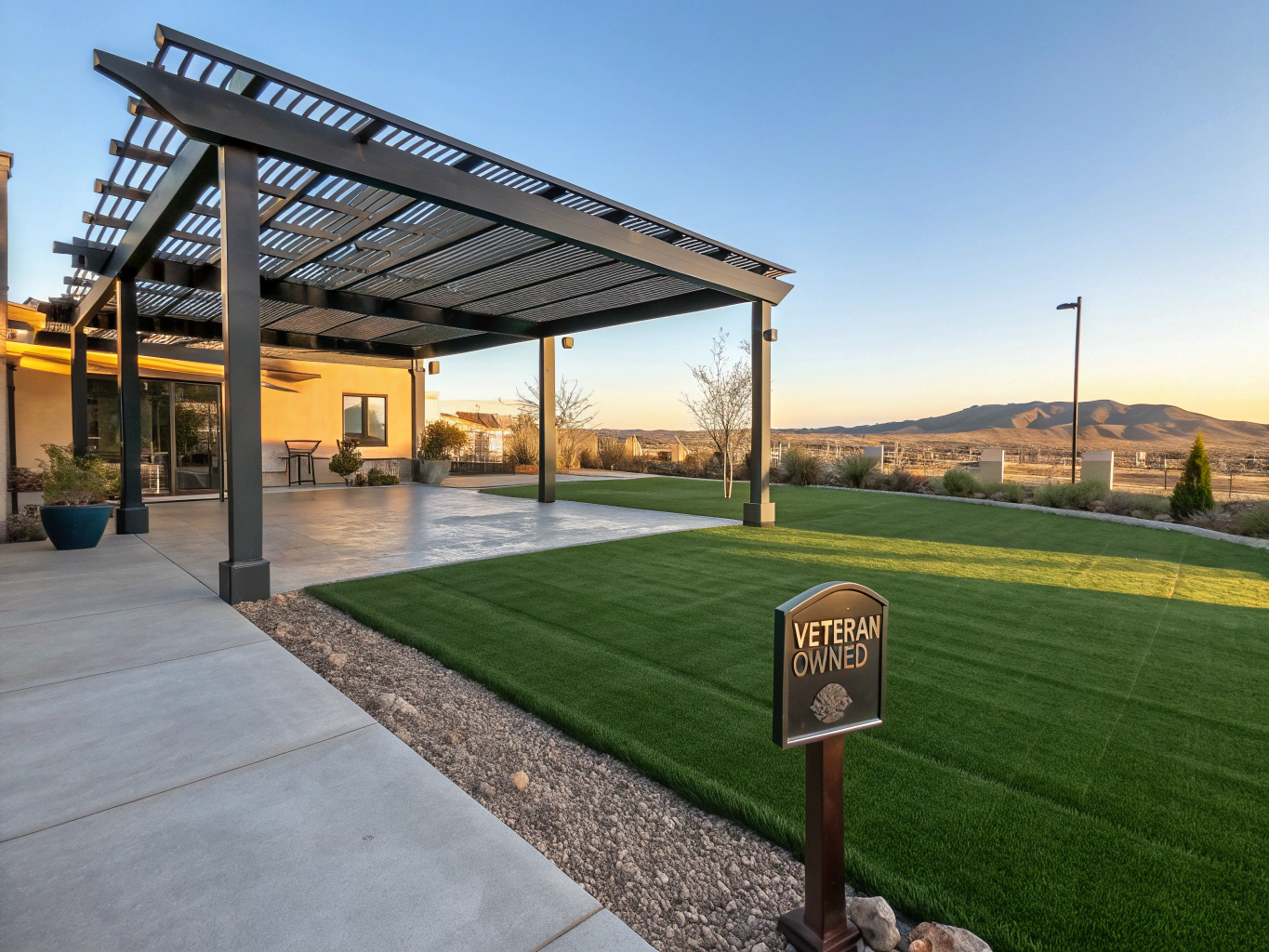 Shaded backyard synthetic grass for large dogs in Lucas TX