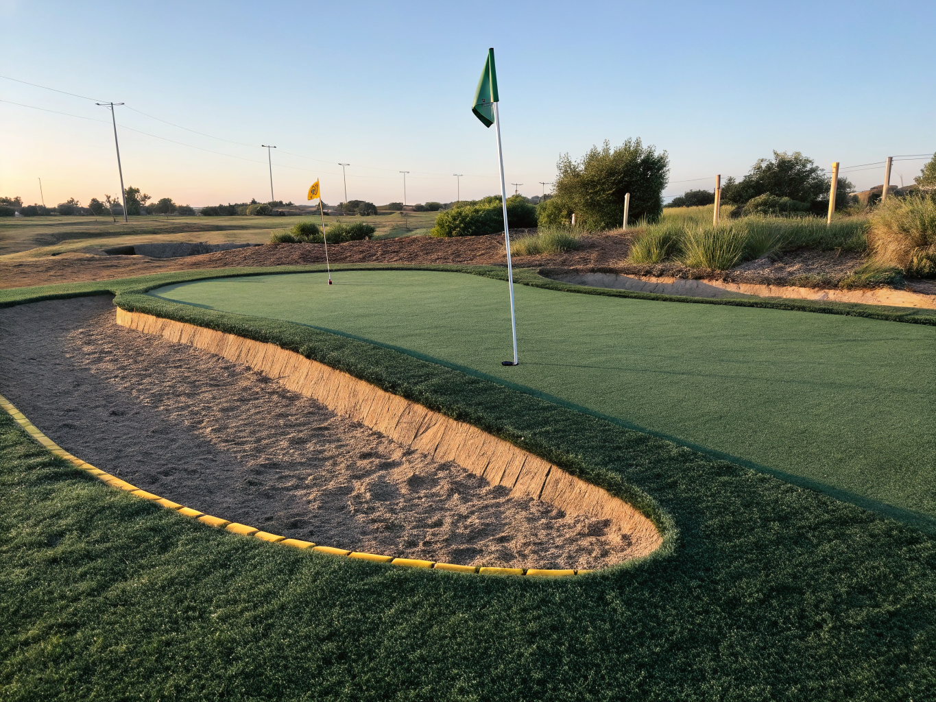 Lush Fringe and Sand Bunker practice complex in Lucas, TX